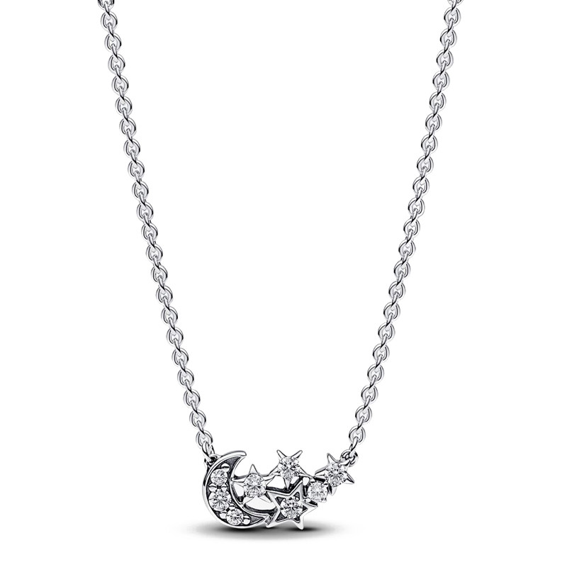Pandora Collane Shiny Moon and Star Necklace 392991C01