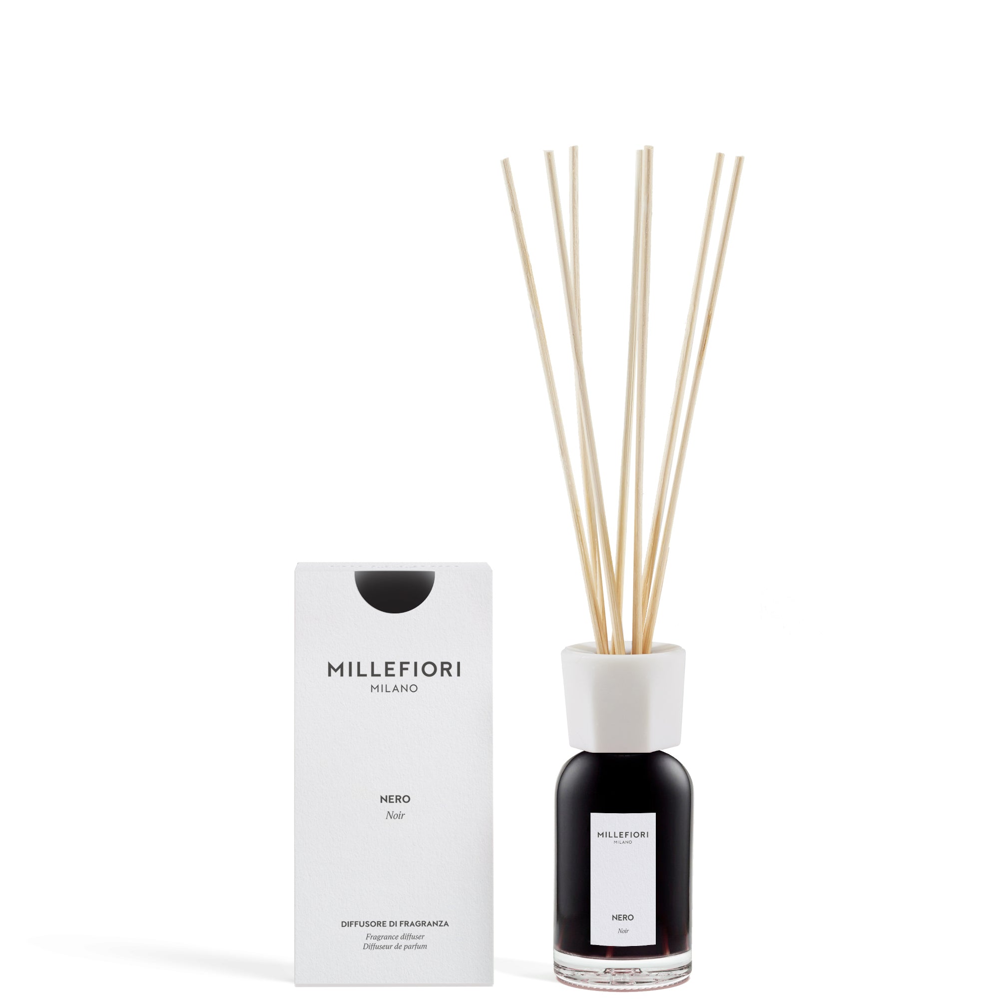 Millefiori Milano Diffusore a Bastoncini Nero - 100 ML