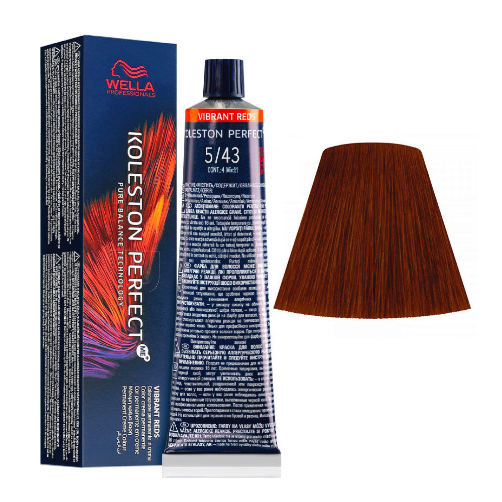 Wella Koleston 5/43 - Castano Chiaro Rame Dorato
