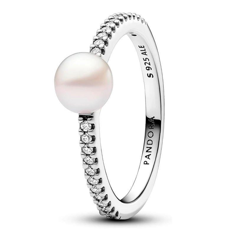 Pandora Anelli Anello con perle coltivate d'acqua dolce e pavé 193158C01
