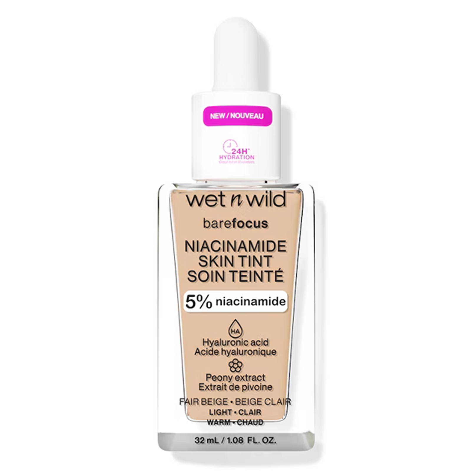 Bare Focus Niacinamide Skin Tint Niacinamide 6089e fair beige