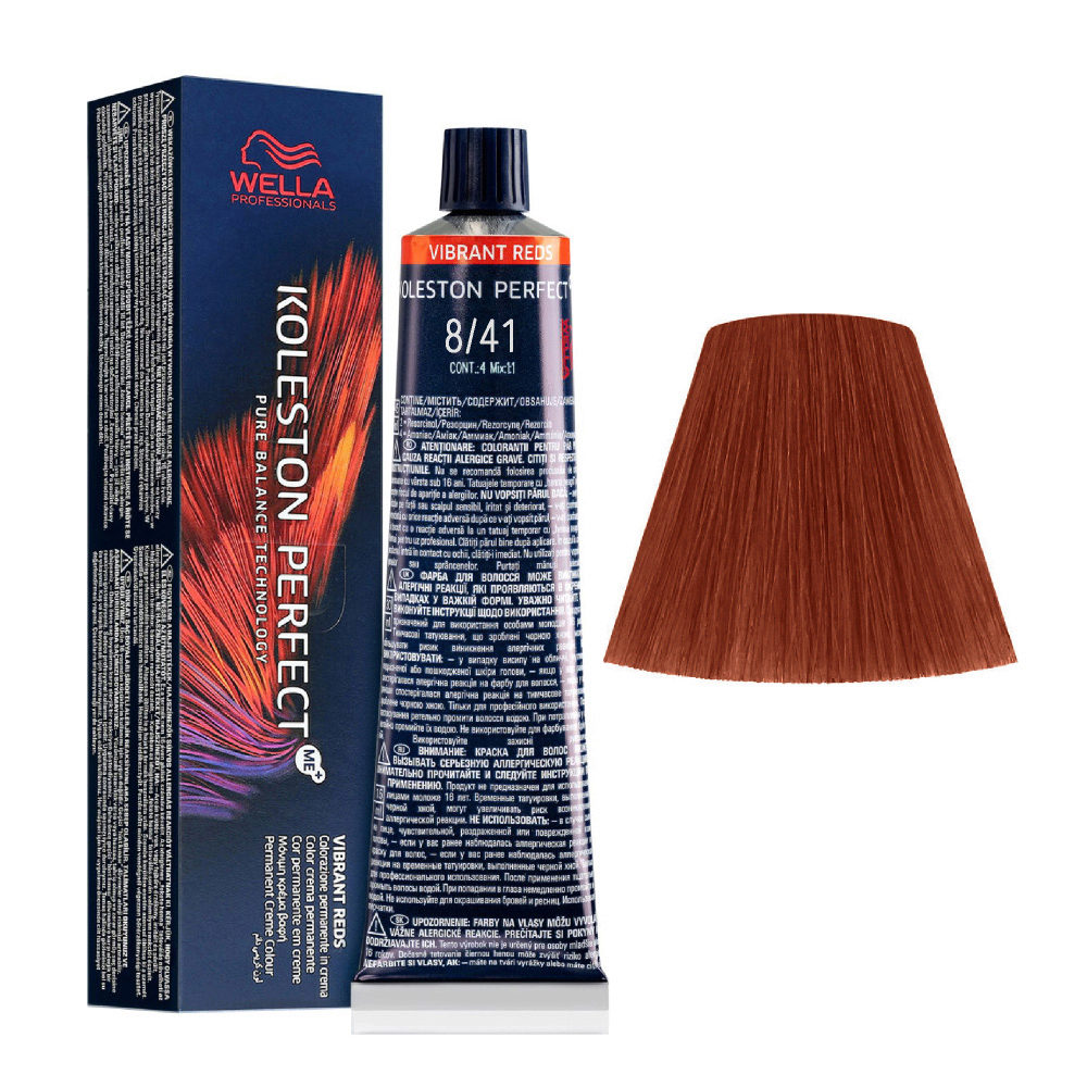 Wella Koleston Perfect - 8/41 Biondo Chiaro Rame Cenere