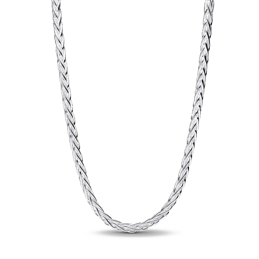 Pandora Collane Collana a catena a spina di pesce con chiusura pavé 394463C01