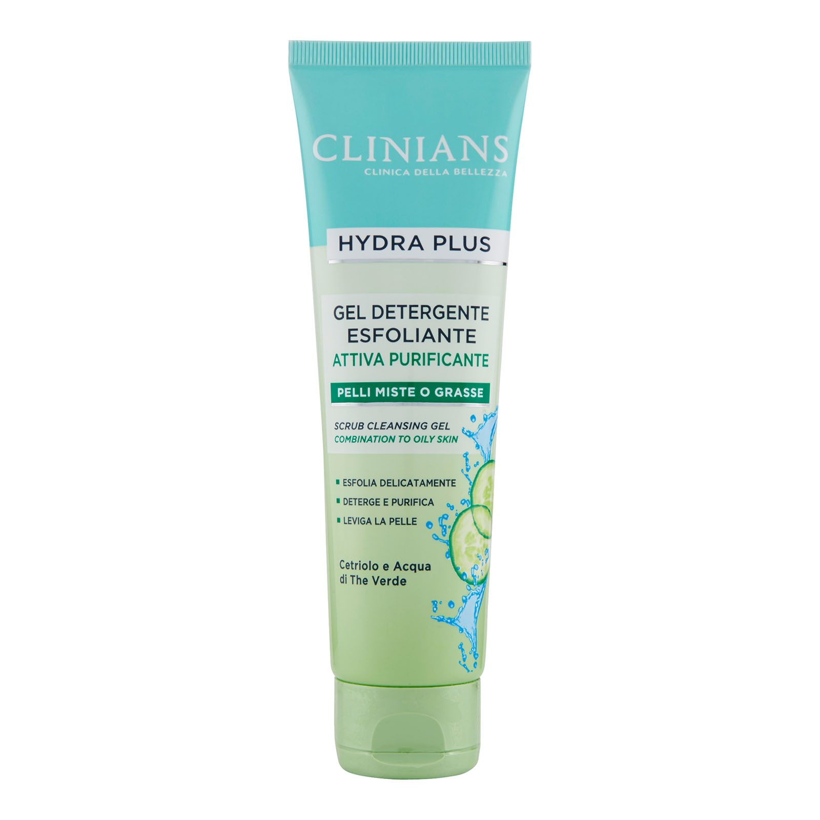 Hydra Plus Gel Detergente Esfoliante Attiva Purificante Pelli Miste O Grasse 150 ml