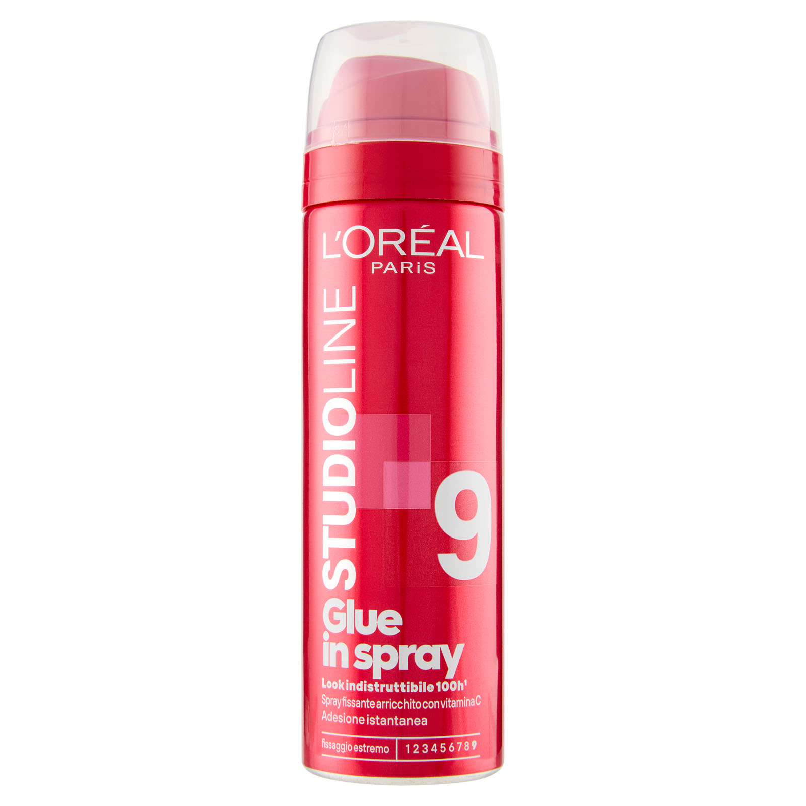 Studio Line 9 Glue In Spray Lacca Ultra-forte 100h Con Vitamina C Fissaggio Estremo 200 ml