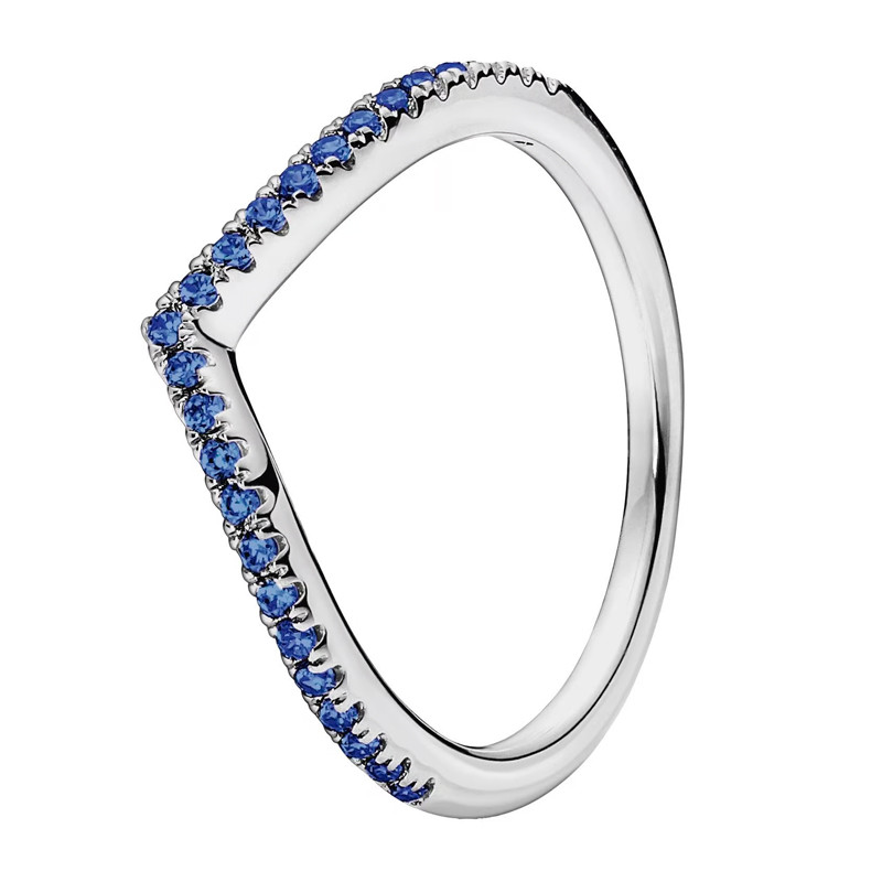 Pandora Anelli Anello dei desideri blu scintillante 196316C02