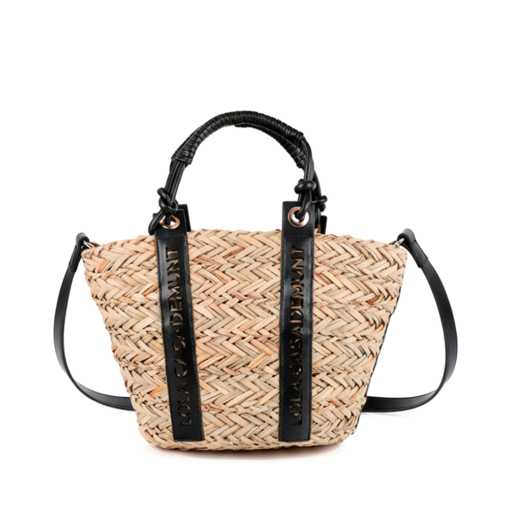 Lola Casademunt Borse da donna, articoli da toeletta e valigie Mini borsa tote con manico con logo fustellato