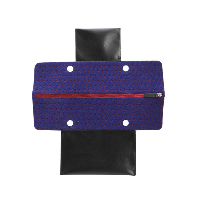 Chiusura Street O BAG Feltro Bordeaux / Blu OBCS17 Colore Bordeaux / Blu - OBCS17 Colore Bordeaux / Blu