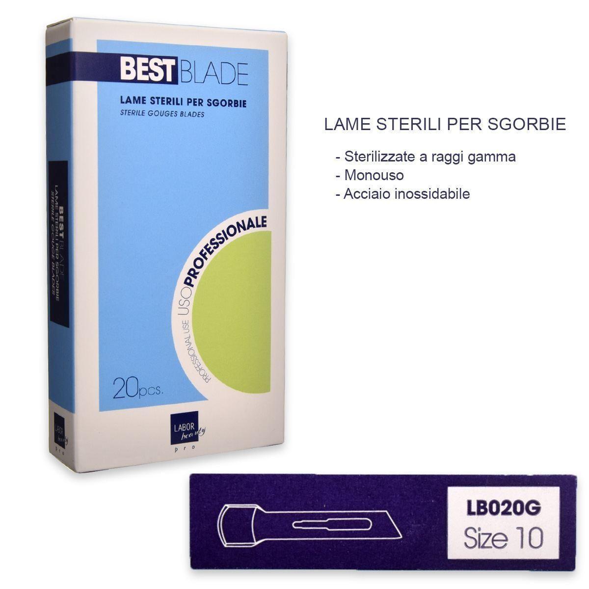 Labor - Best Blade - Lame sterili per sgorbie - Size 10