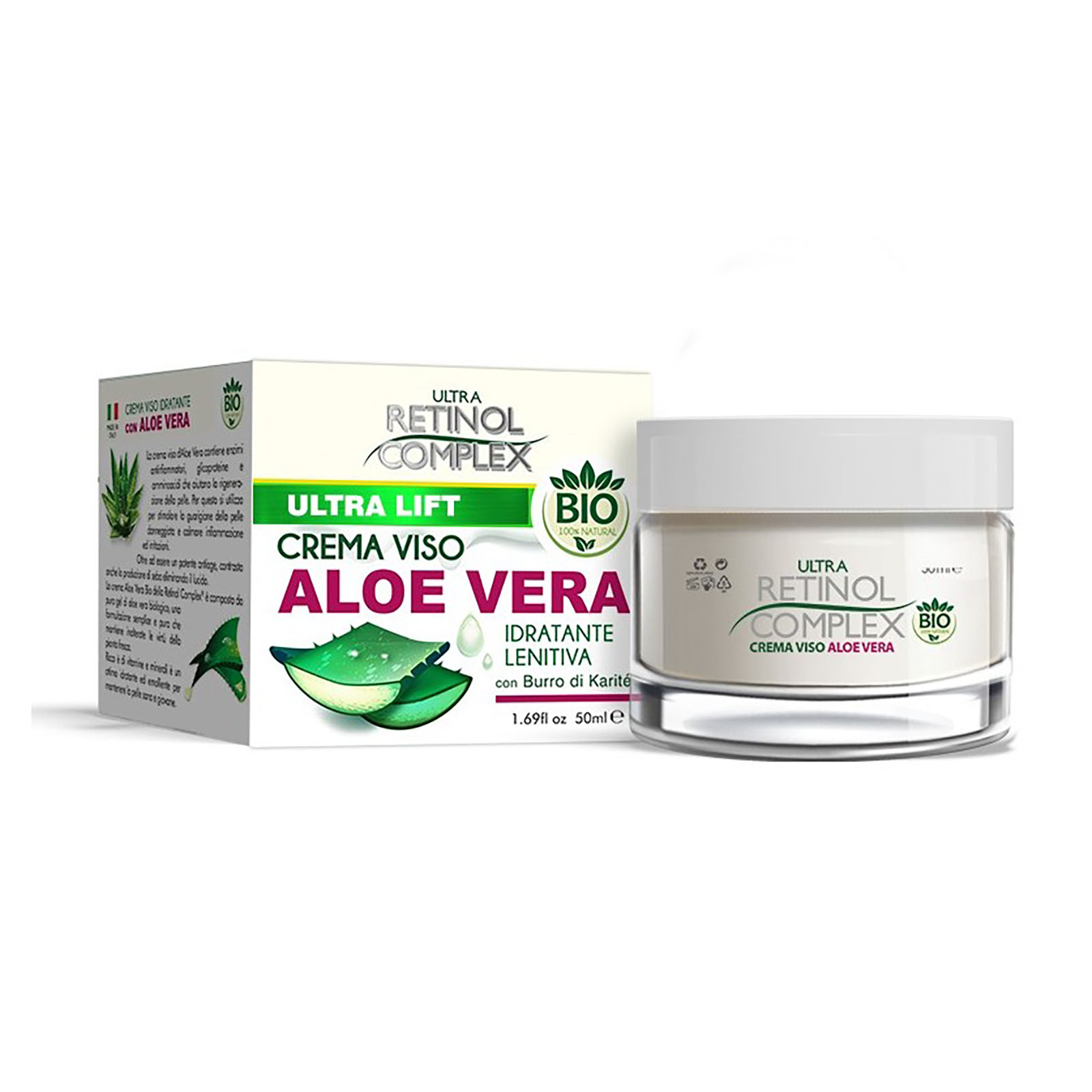 Crema Viso Bio Lenitiva Aloe Vera 50 ml