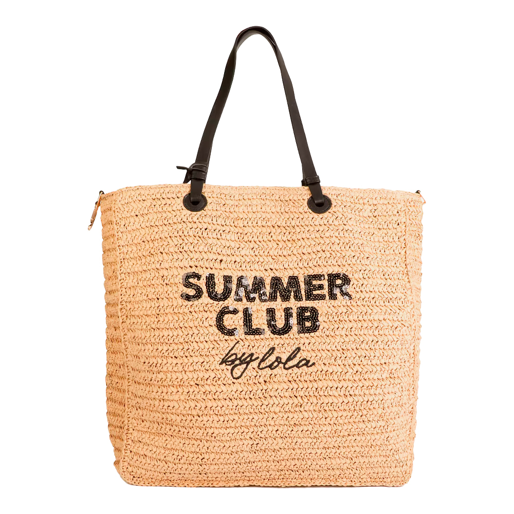 Lola Casademunt Borse da donna, articoli da toeletta e valigie BORSA IN RAFIA DECOSTRUITA SUMMER CLUB