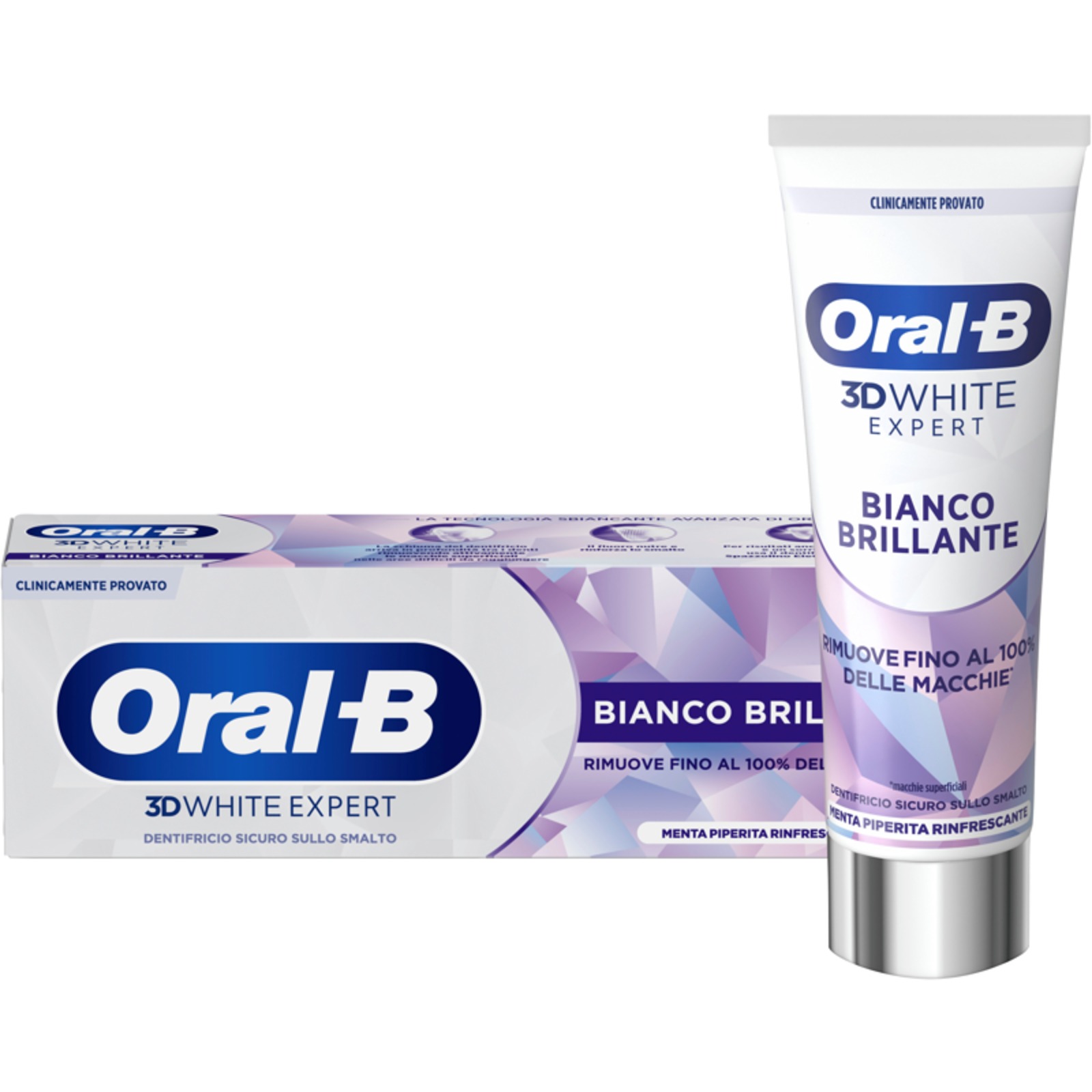 Dentifricio 3d White Expert Bianco Brillante Menta Piperita Rinfrescante 75 ml