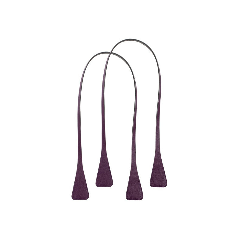 Doppio Manico Effetto Saffiano XS Lungo Angular Viola OBHFEA04 Colore Viola - OBHFEA04 Colore Viola