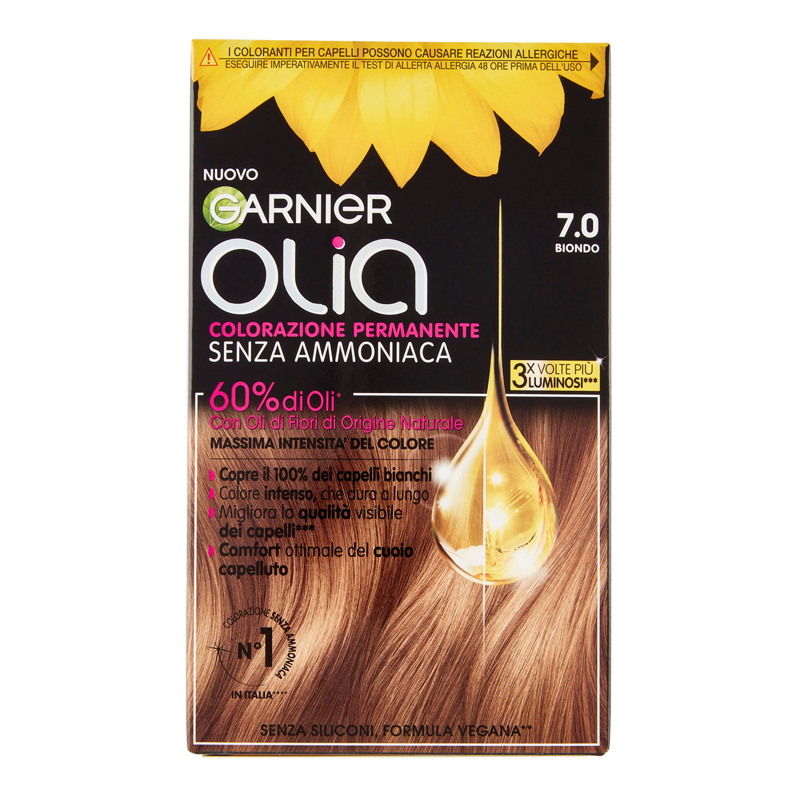 Olia Tinta Capelli, Senza Ammoniaca 7.0 Biondo