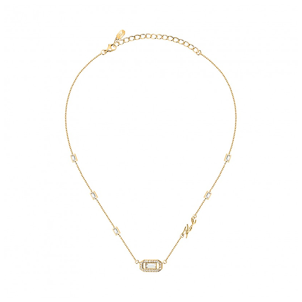 Karl Lagerfeld Collane Collana di cristallo con ciondolo con firma