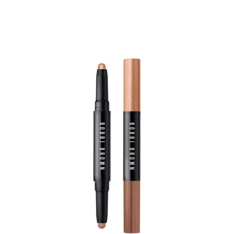 Dual-Ended Long-Wear Cream Shadow Stick - Golden Pink Shimmer / Taupe Matte