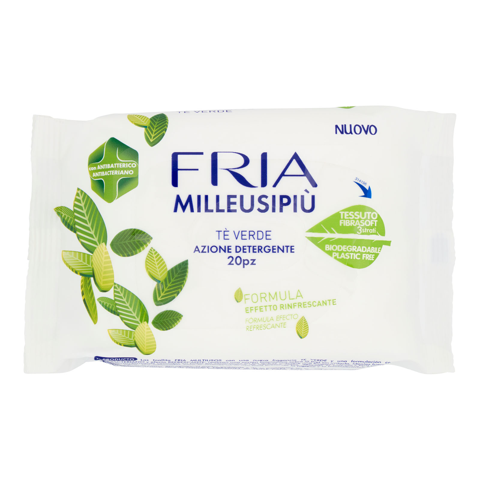 Salviettine Milleusipiu Green Tea 20 Pz
