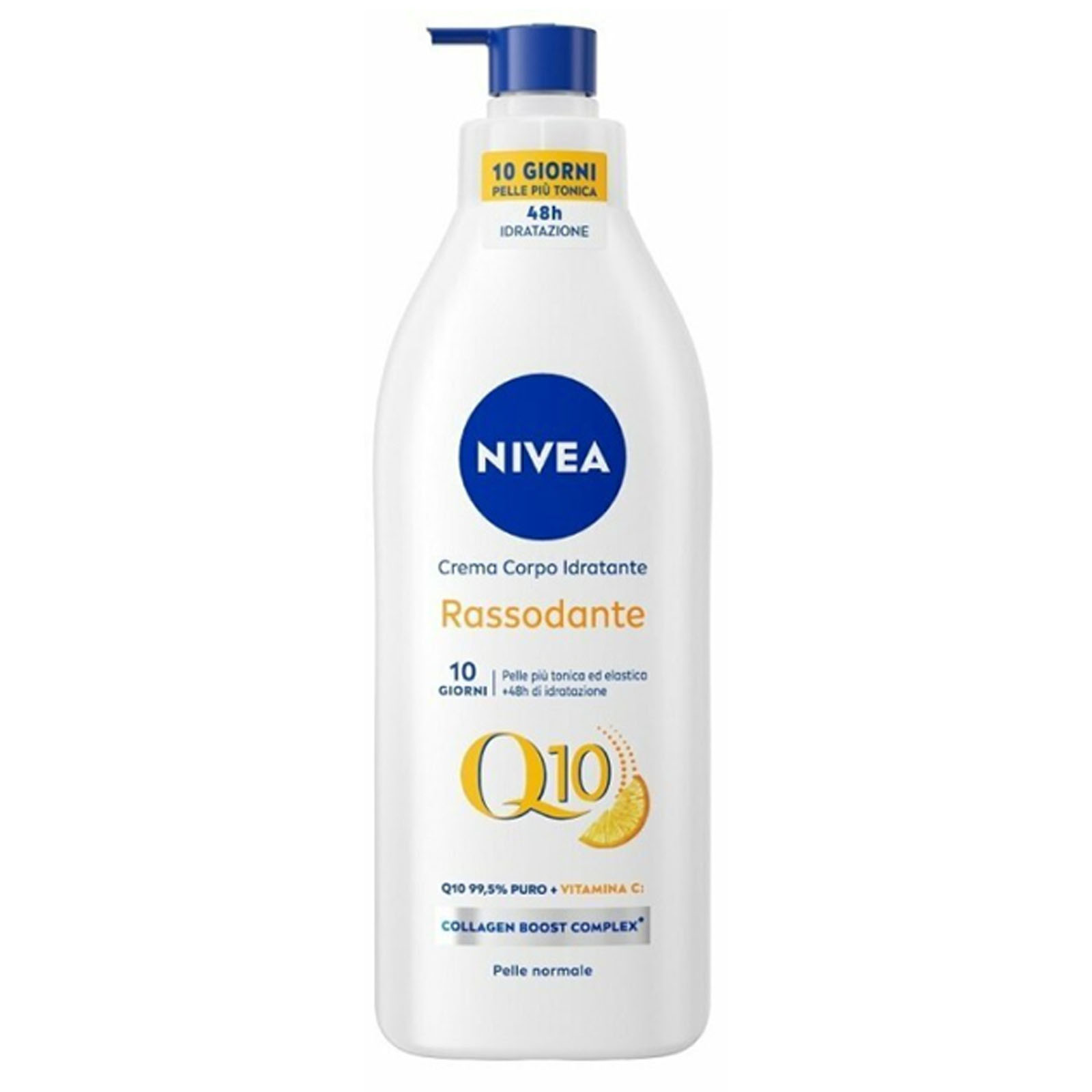 Body Crema Q10 Pump Idratante Rassodante Pelle Normale 400 ml