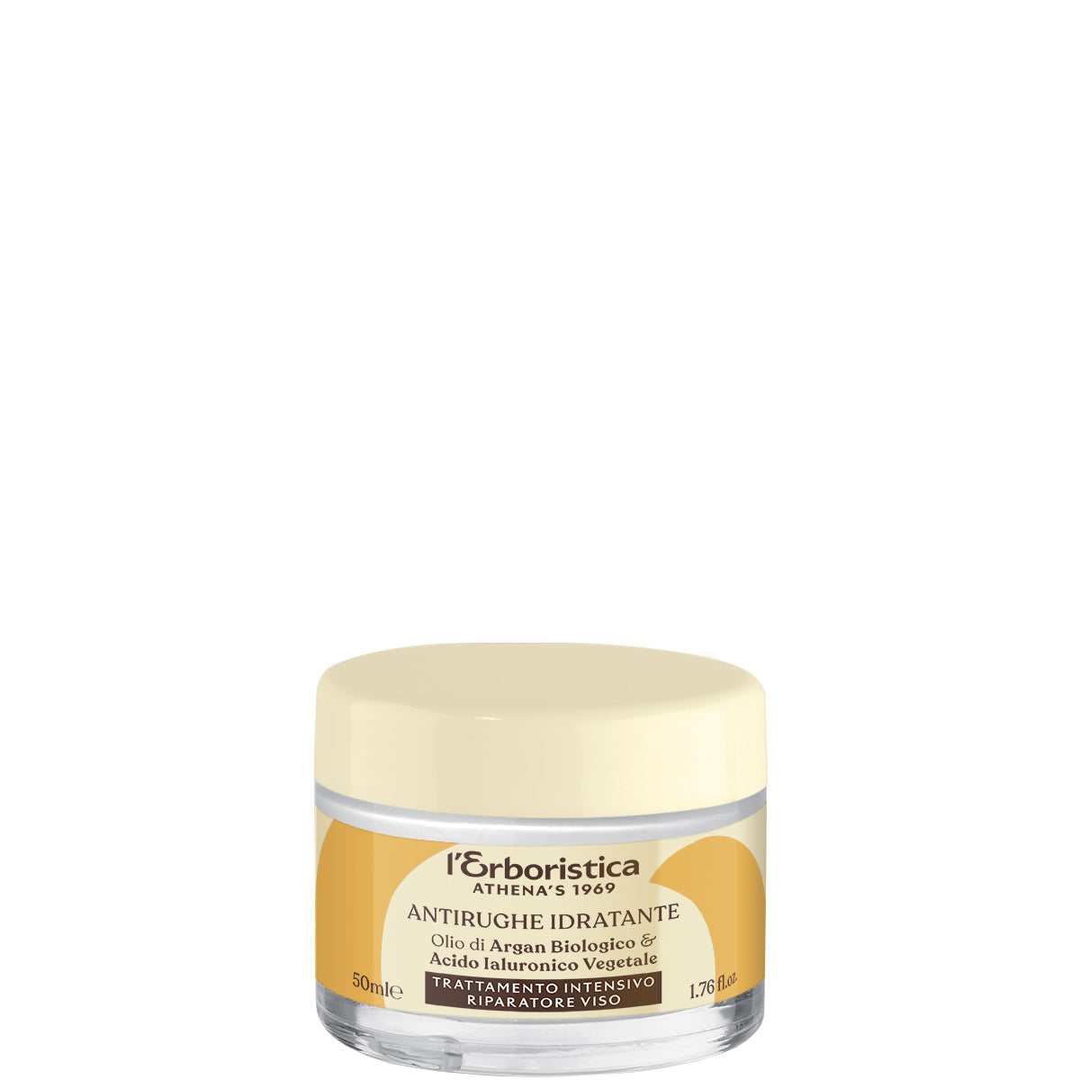 L'Erboristica Olio di Argan & Acido Ialuronico Vegetale Trattamento Riparatore Viso - 50 ML