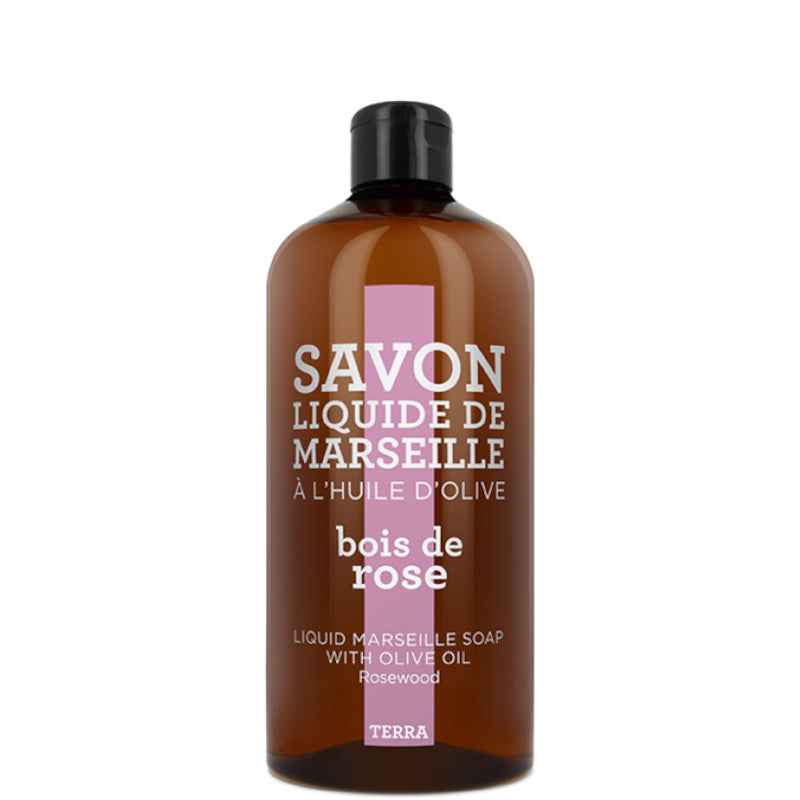 TERRA - Bois de Rose Savon Liquide de Marseille Recharge 1000 ML - 1000 ML
