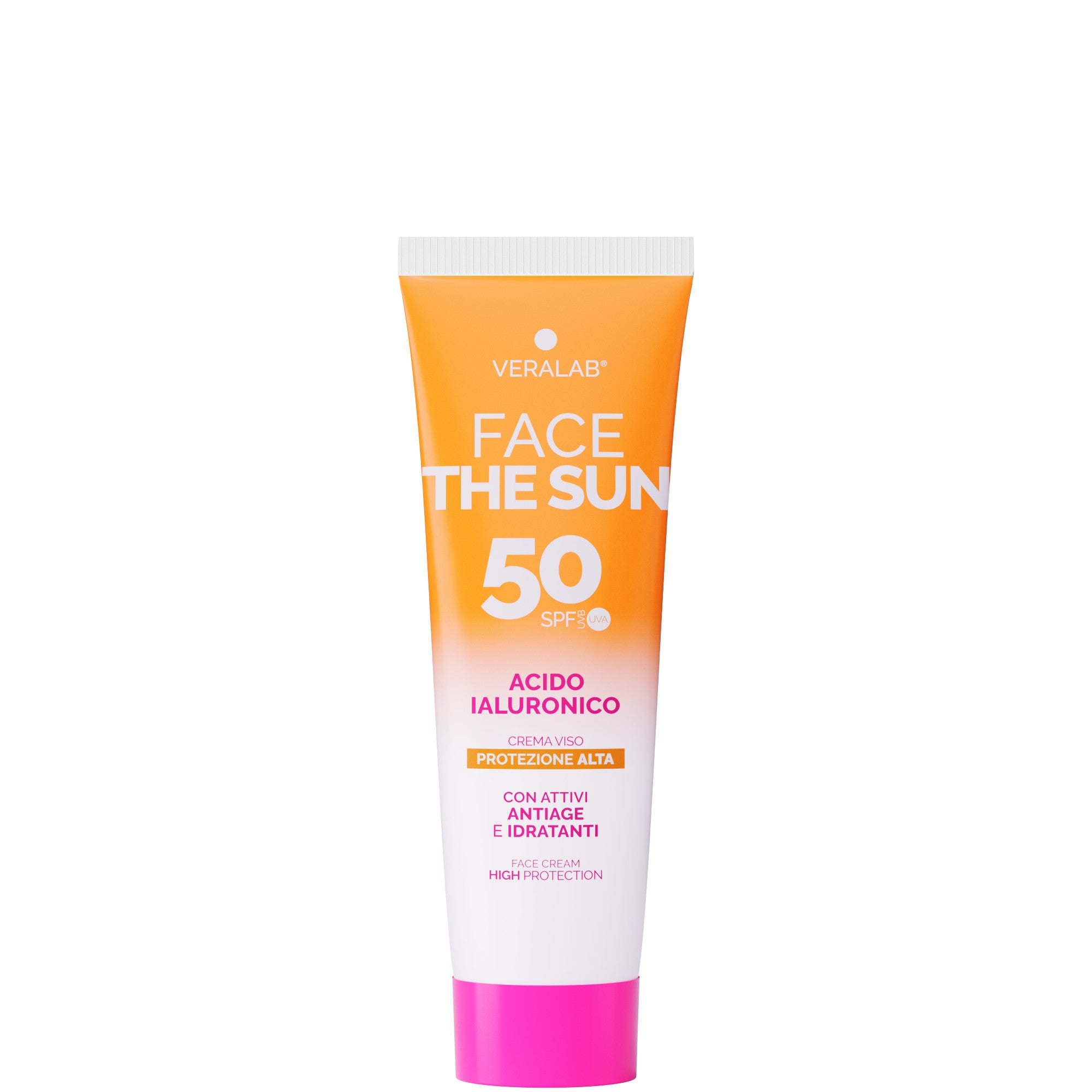 Veralab Face the Sun Acido Ialuronico Crema Viso SPF50 - 50 ML