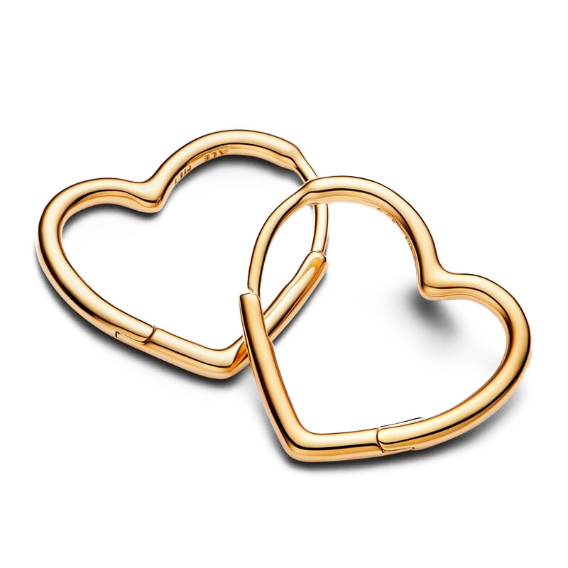 Pandora Orecchini Orecchini a cerchio asimmetrici a cuore 268307C00