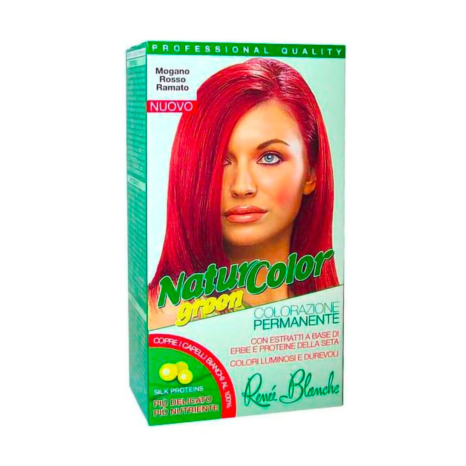 Tinta Per Capelli Colorazione Permanente Naturale Natur Color Green Mogano Rosso Ramato