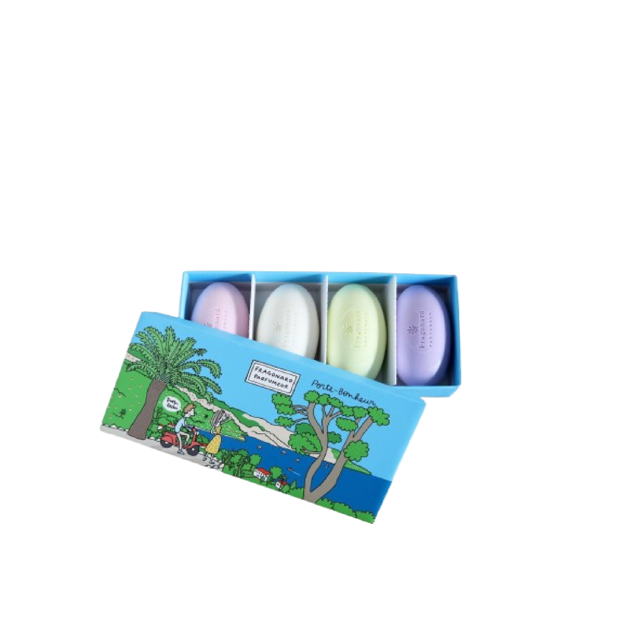 4 Savons Parfumes Porte-Bonheur 4x50gr