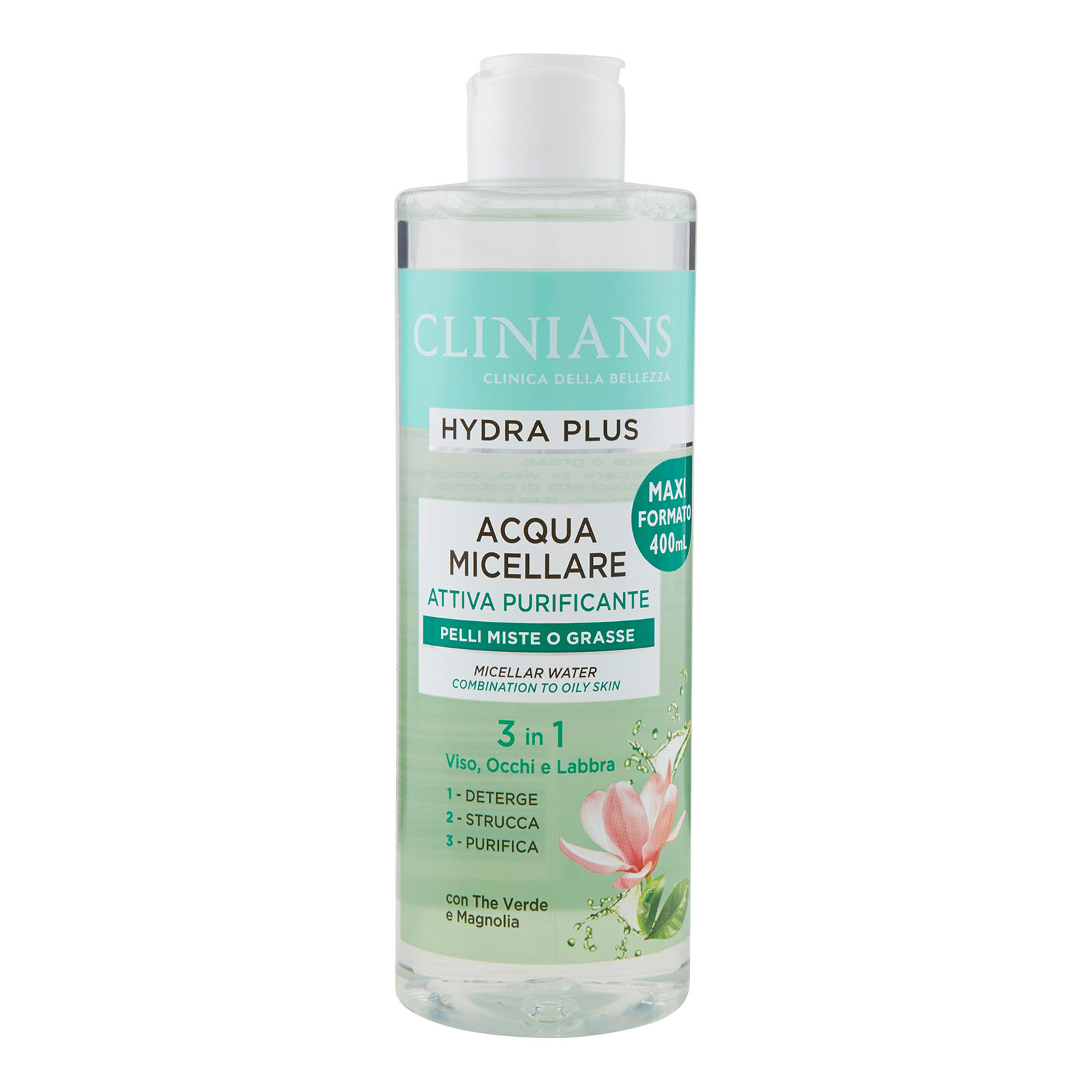 Hydra Plus Acqua Micellare Attiva Purificante Pelli Miste O Grasse 400 ml
