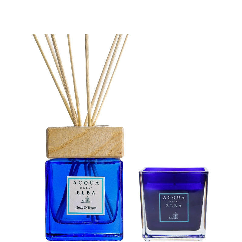 Acqua dell'Elba Profumatore D' Ambiente + Bacchette Notte d'Estate Confezione - 200 ML