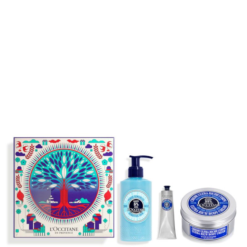 Karité Cofanetto 250 ML Crema Doccia + 200 ML Crema Corpo + 30 ML Crema Mani - 250 ML Crema Doccia + 200 ML Crema Corpo + 30 ML Crema Mani