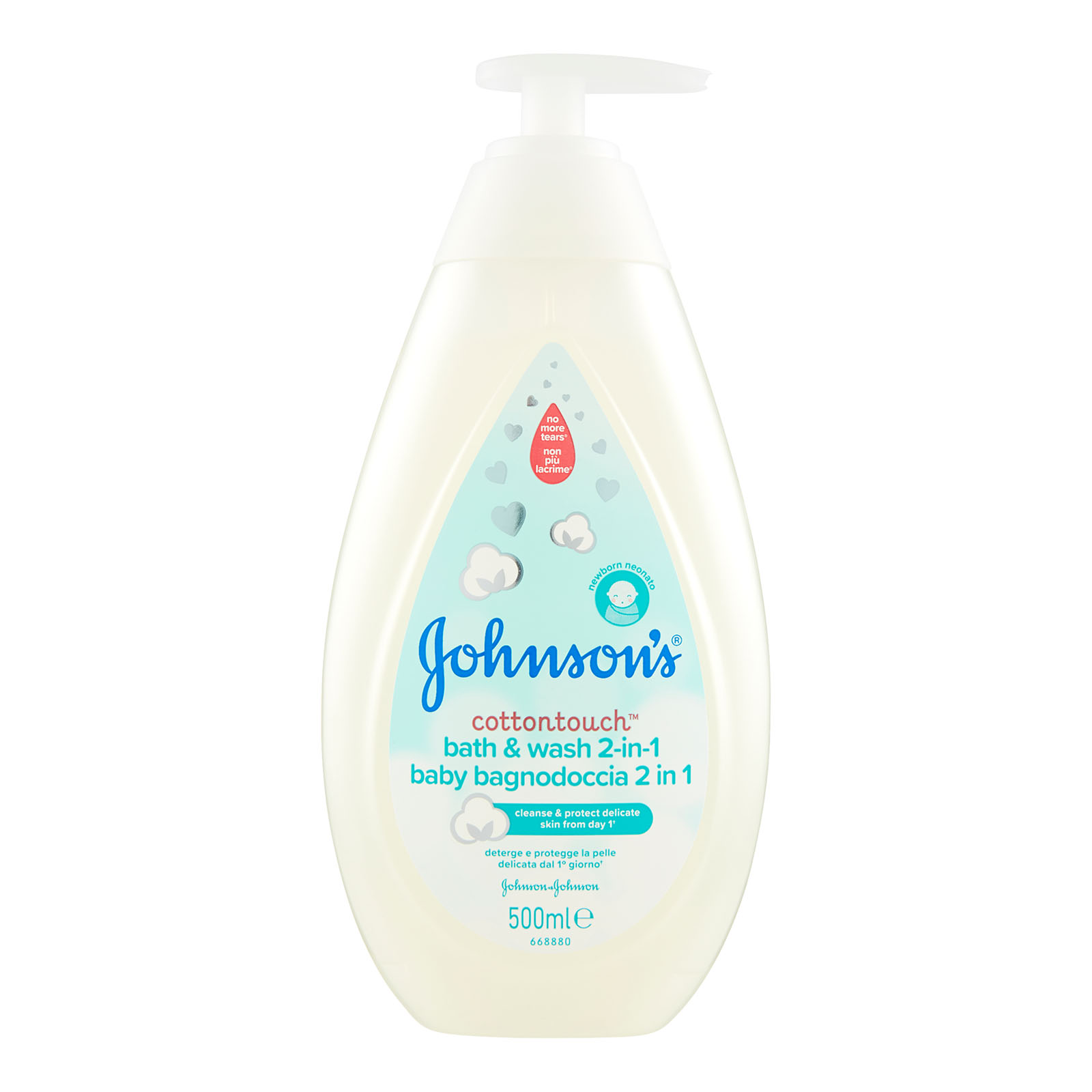 Bagnodoccia Cotton Touch 2in1, Ideato Per La Pelle Del Neonato 500 ml