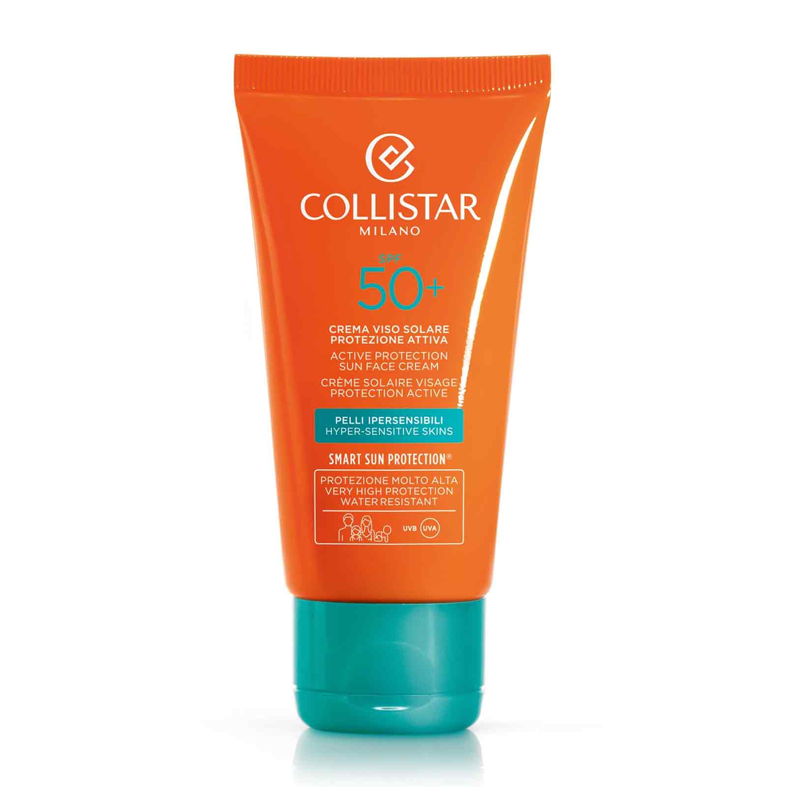 Crema Viso Solare Protezione Attiva 50 Spf Per Pelli Ipersensibili 50 ml