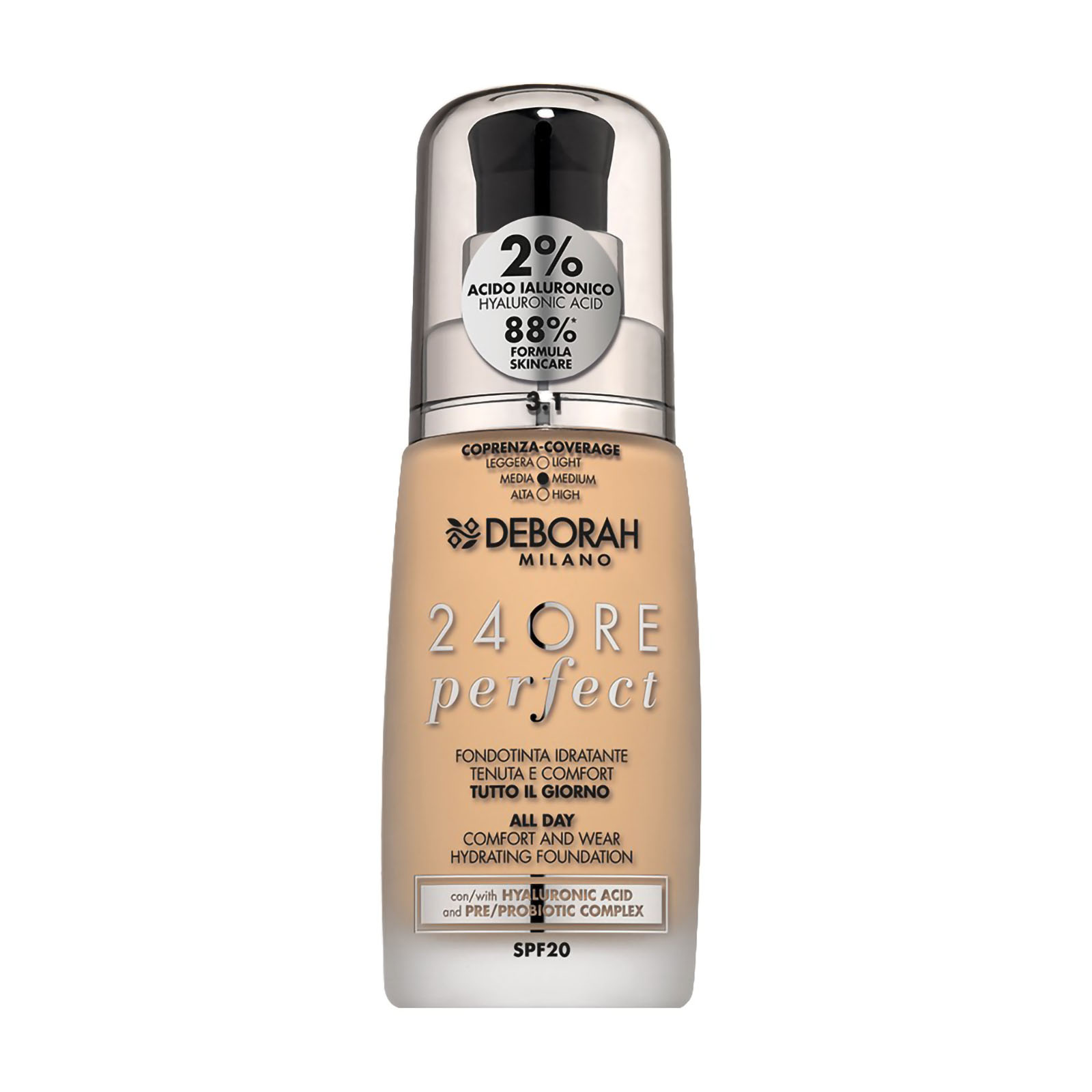 Fondotinta 24ore Perfect Con Acido Ialuronico 24ore perfect new 3_1 light gold