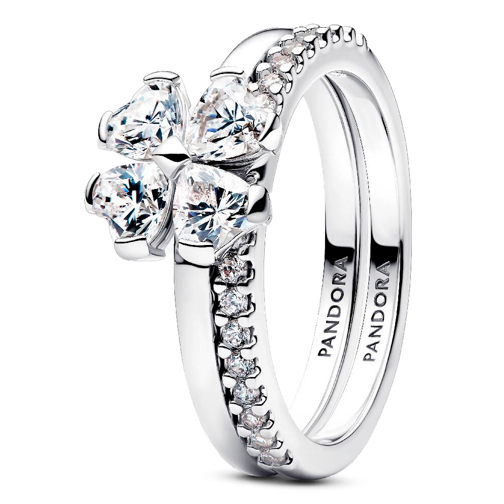Pandora Anelli Anello divisibile Lucky Clover Brilliant 194507C01