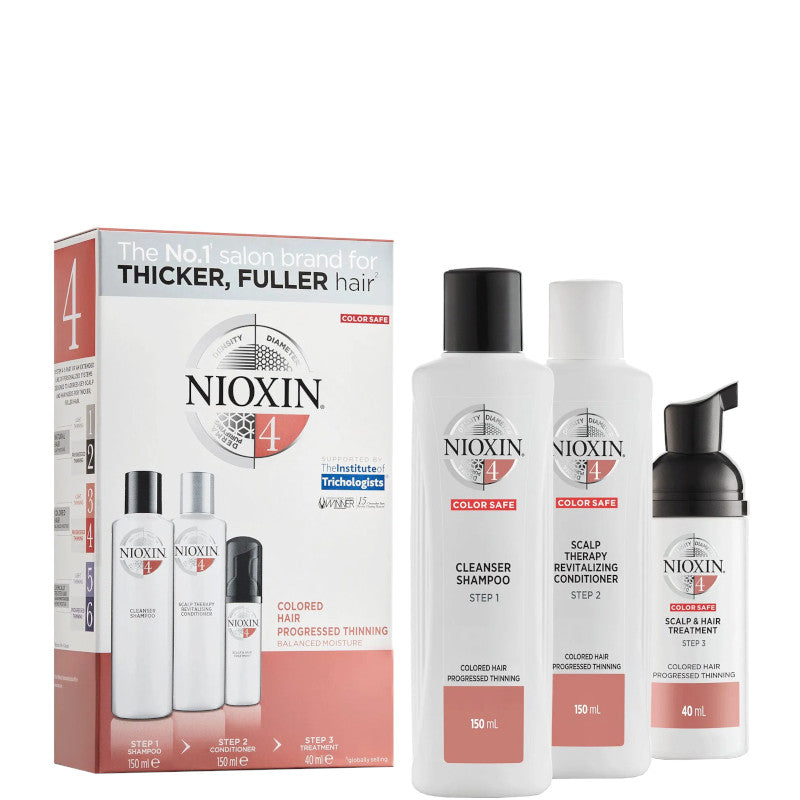 Nioxin Kit Sistema 4 - 150 ML Shampoo + 150 ML Balsamo + 40 ML Trattamento Specifico