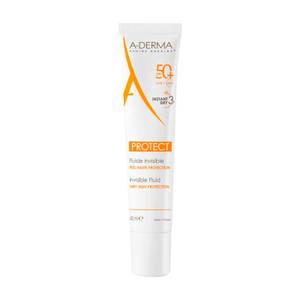 A-derma Protezione del viso PROTECT Fluido solare viso invisibile SPF 50+