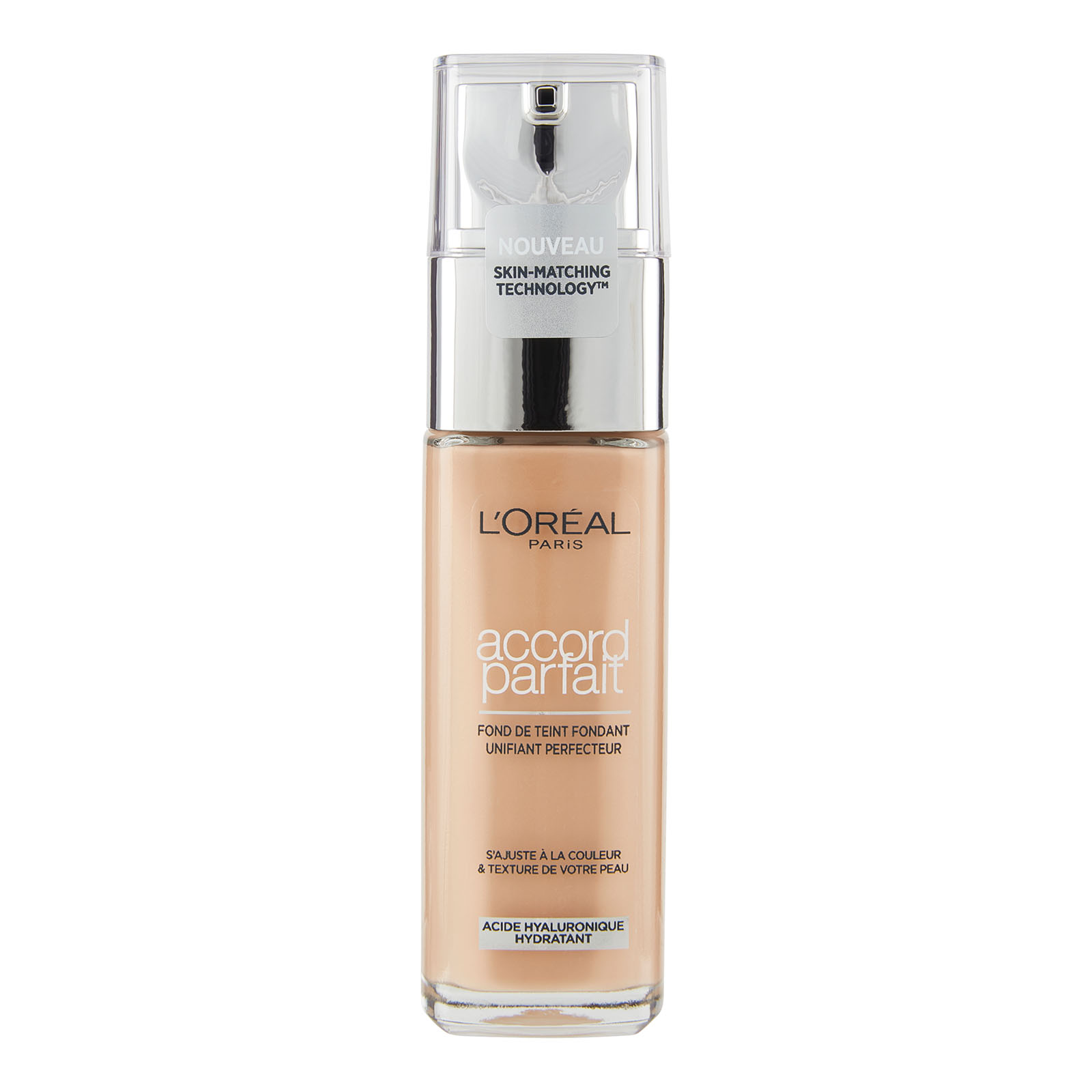 Accord Parfait Fondotinta Liquido con Acido Ialuronico 30ml 3d3w beige dorè