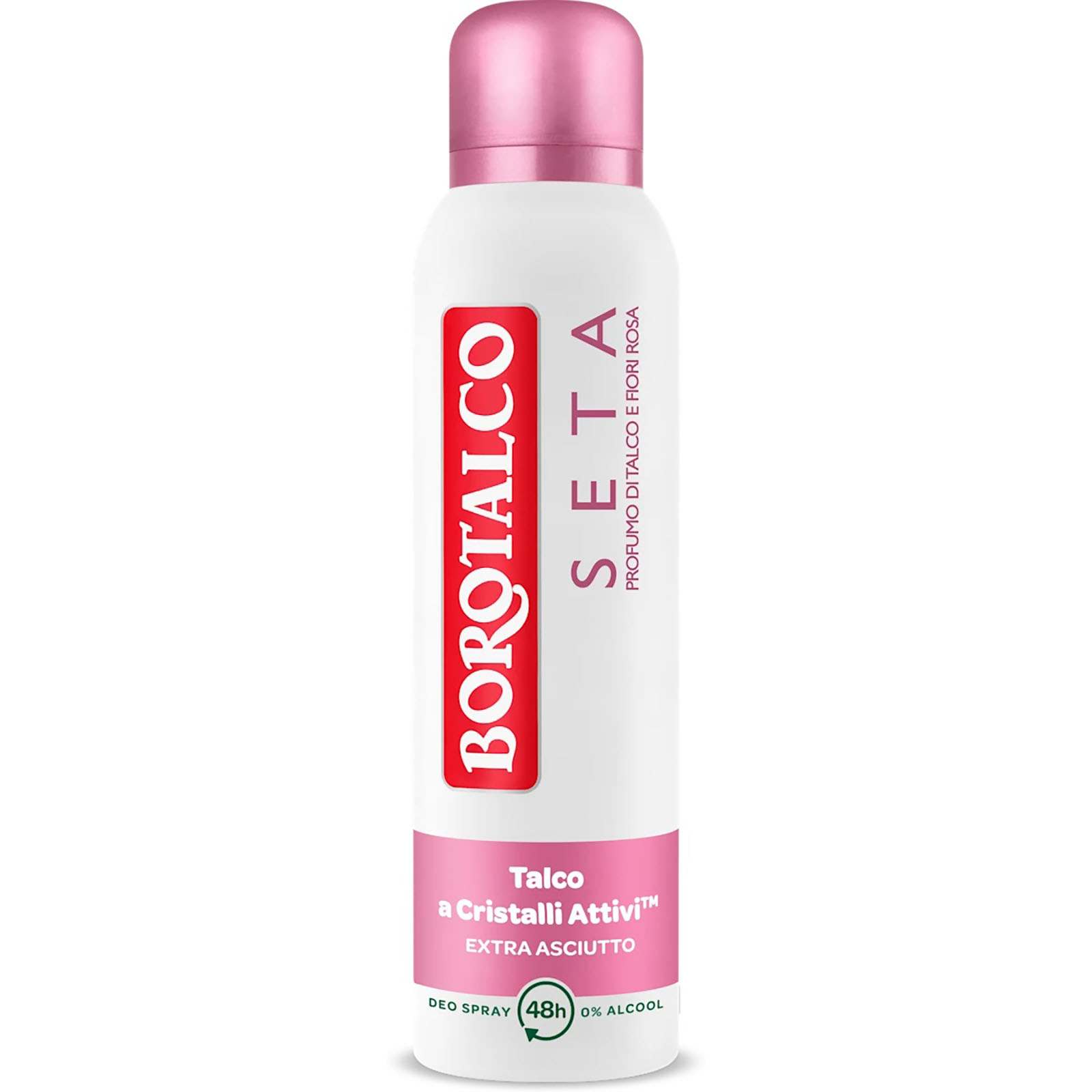 Deodorante Spray Seta Talco E Fiori Rosa 150 ml