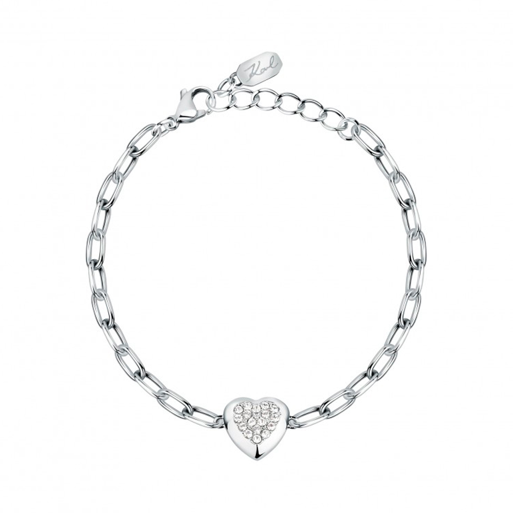 Karl Lagerfeld Bracciali Bracciale con pendente pavé