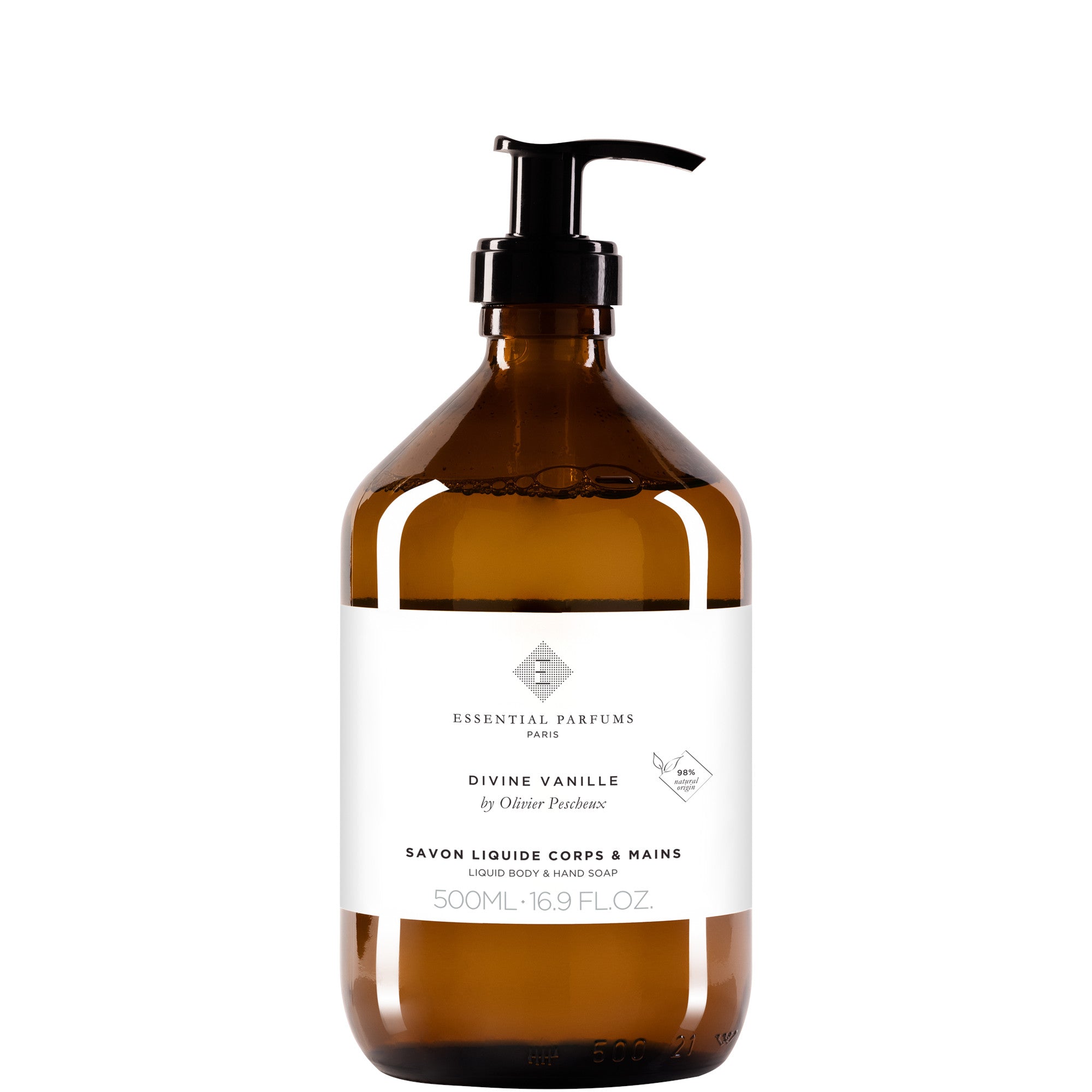 Essential Parfums Divine Vanille Body and Hand Liquid Soap - 500 ML