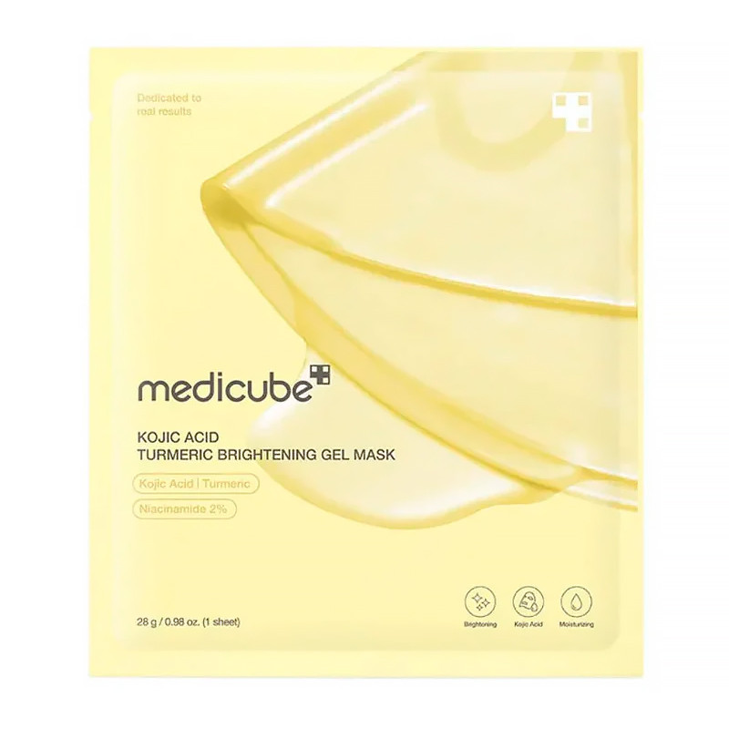 Medicube Trattamenti Viso Kojic Acid Turmeric Gold Jelly Gel Mask Maschera viso illuminante