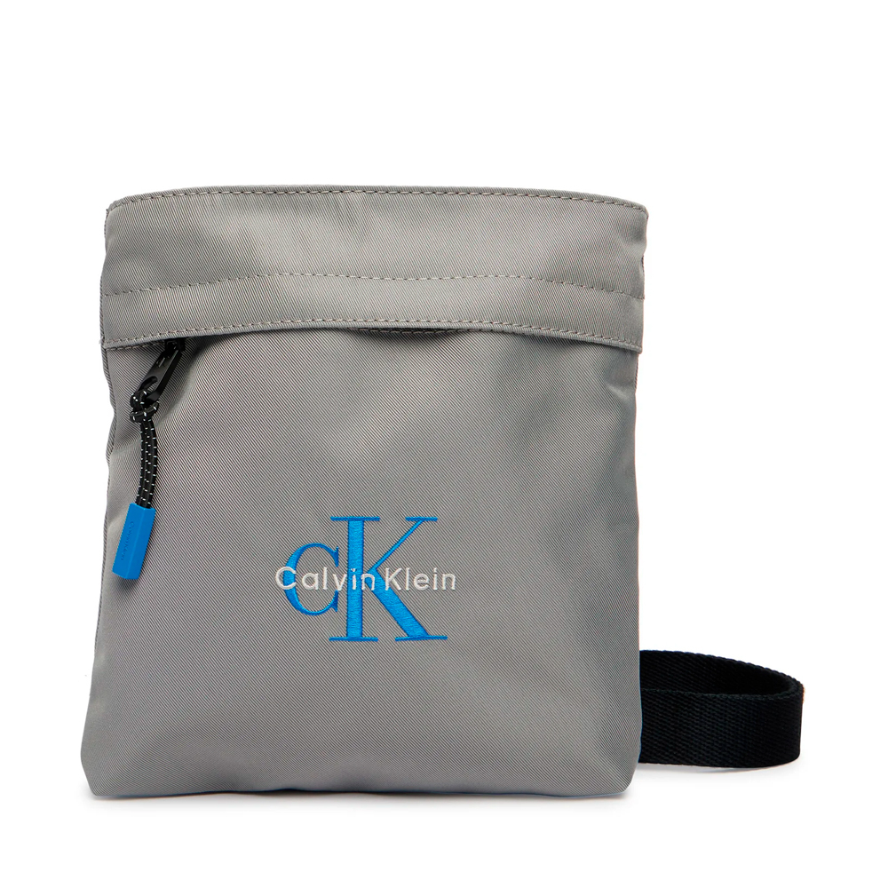 Calvin Klein Jeans Borse a tracolla, articoli da toilette e valigie per uomo Borsa a tracolla piatta in nylon con logo monogramma