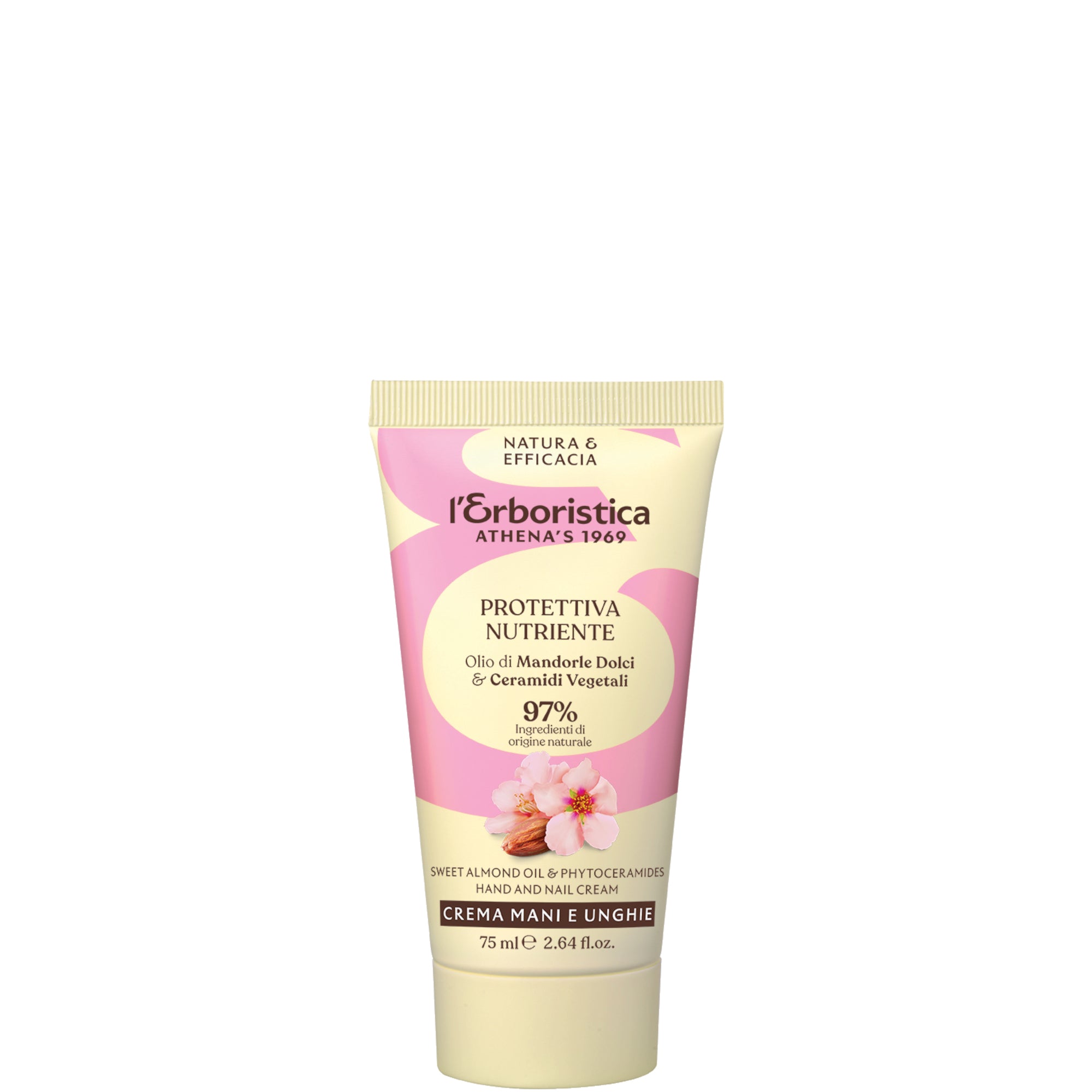 L'Erboristica Olio di Mandorle Dolci & Ceramidi Vegetali Crema Mani e Unghie - 75 ML