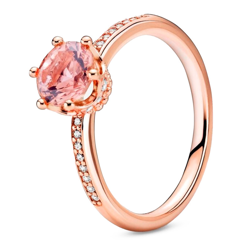 Pandora Anelli Anello solitario con corona rosa brillante 188289C01