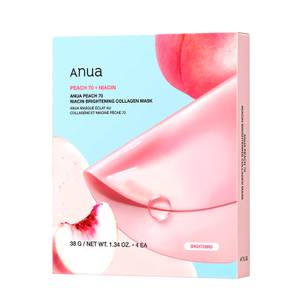 Anua Trattamenti Viso Peach 70 Niacin Brightening Collagen Mask Maschera viso illuminante e idratante