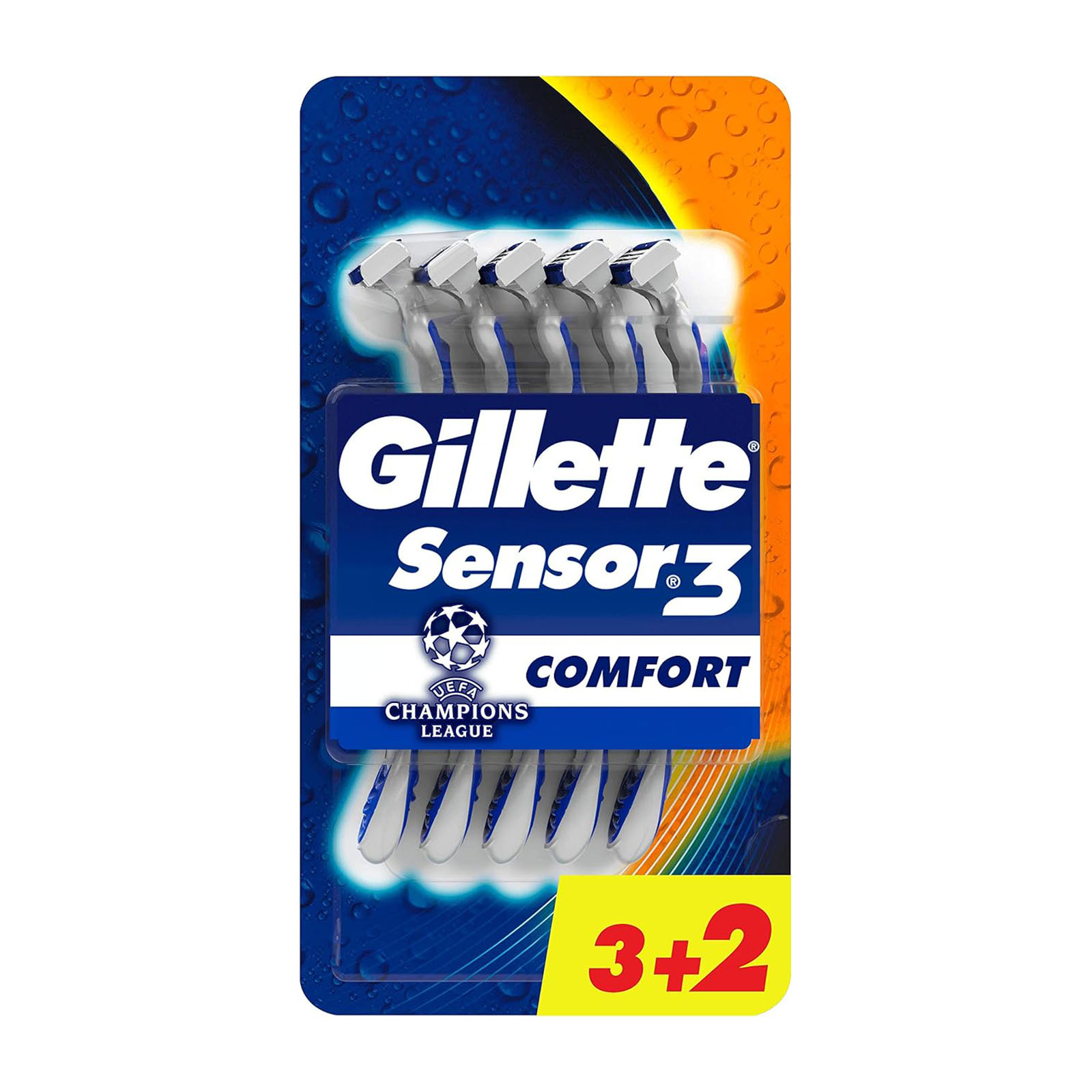 Sensor3+ Comfort Rasoio Da Uomo A 3 Lame 1 Manico + 3 Lamette + 3 Gratis**