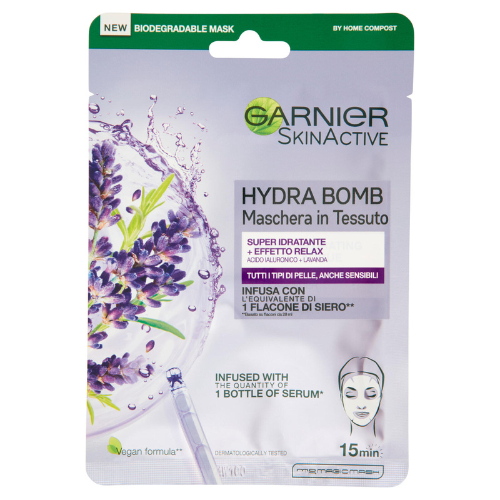 Garnier SkinActive - Maschera in tessuto Hydrabomb 28 g