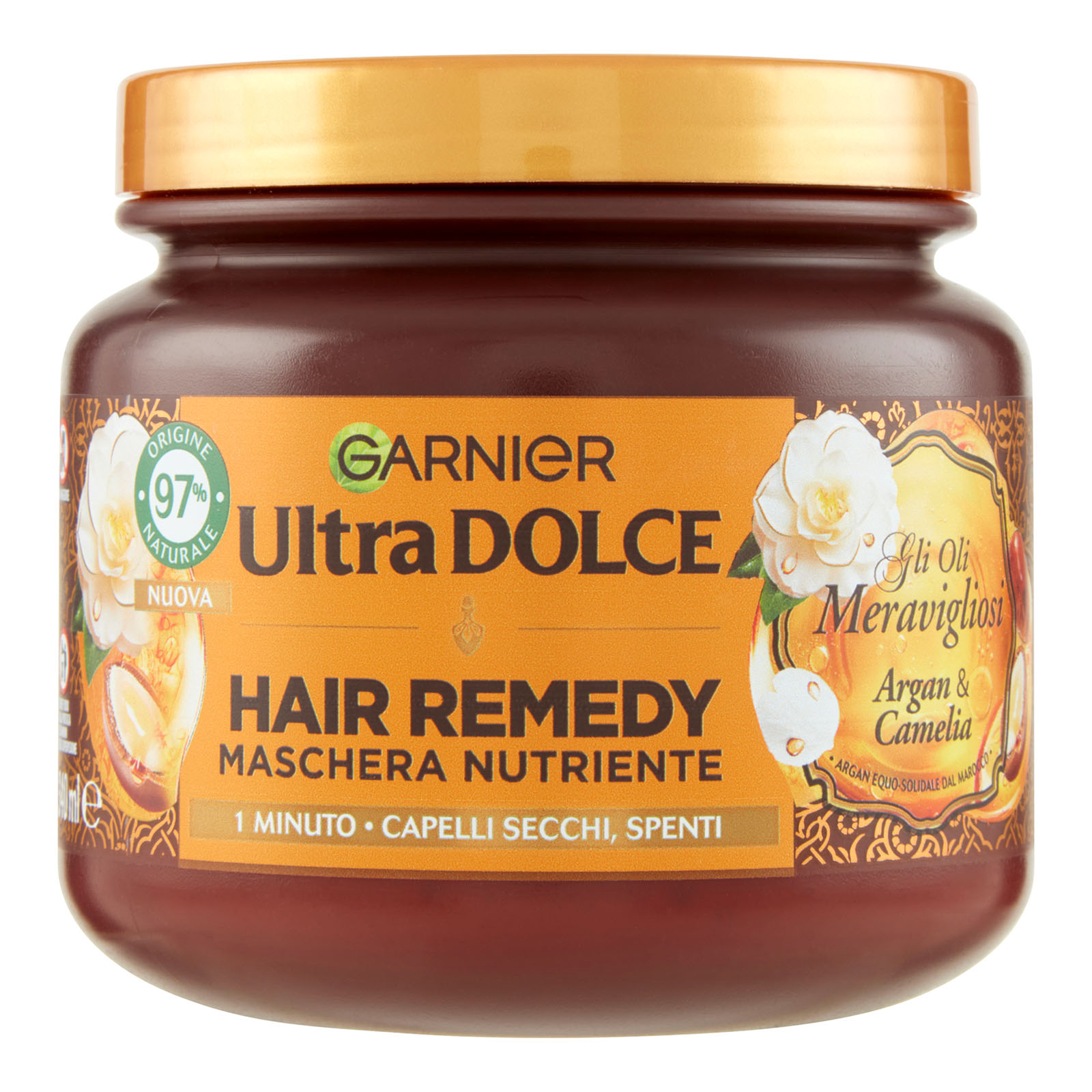 Ultra Dolce Hair Remedy Maschera Per Capelli Nutriente Argan E Camelia 340 ml