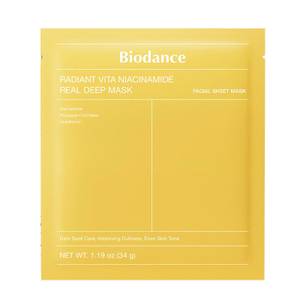 Biodance Trattamenti Viso Radiant Vita Niacinamide Real Deep Mask Maschera viso illuminante
